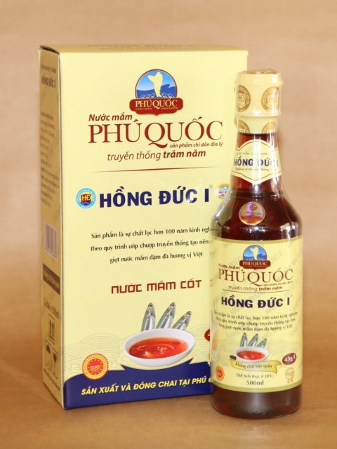 Nước mắm Hồng Đức  Phú Quốc - 40 độ đạm/ hộp quà